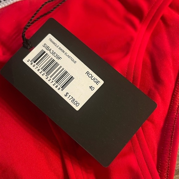 Zadig & Voltaire Triangle Logo Bikini in Red- L,XL - Picture 12 of 13
